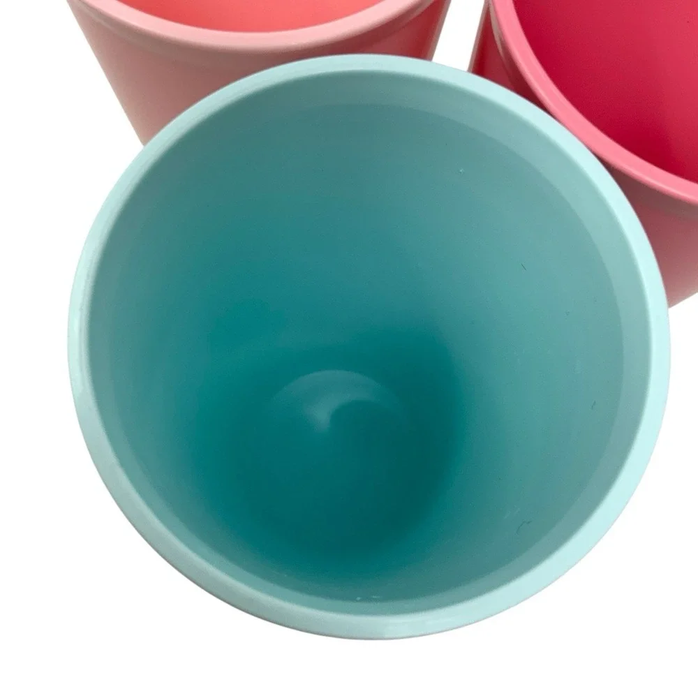 Tupperware Pastel Tumbler Glasses Cups‎ Tall Slender 12 oz Set of 3
